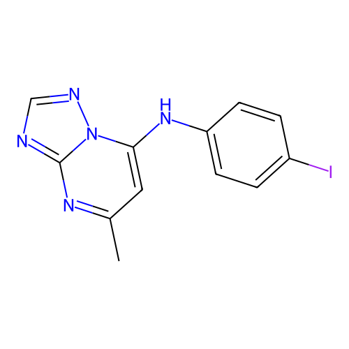 N-(4-Iodophenyl)-5-methyl[1,2,4]triazolo[1,5-a]pyrimidin-7-amine structure
