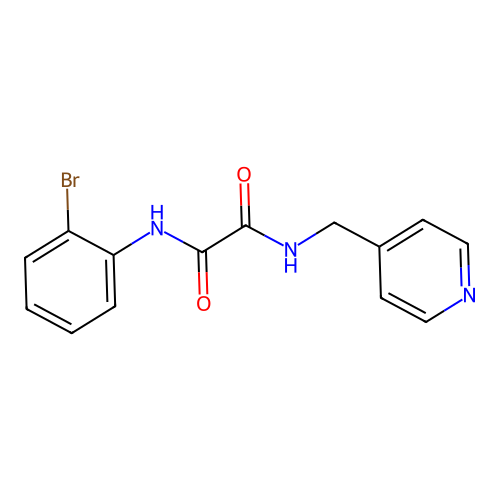 N-(2-bromophenyl)-N'-(pyridin-4-ylmethyl)ethanediamide structure