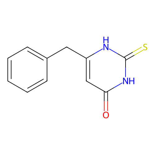 苄基硫氧嘧啶 structure