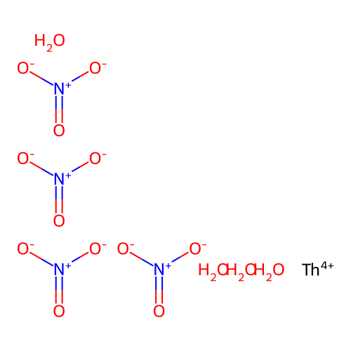 四水合硝酸钍 structure