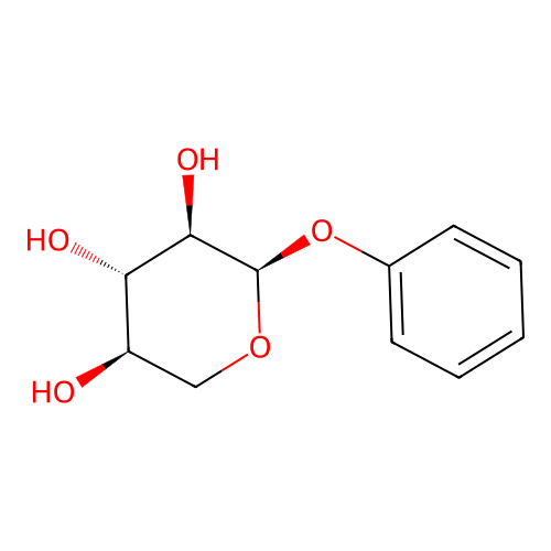 (2R,3R,4S,5R)-2-phenoxytetrahydro-2H-pyran-3,4,5-triol structure