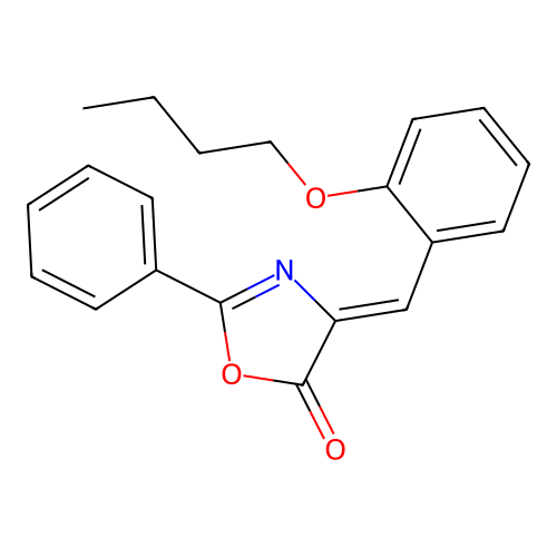 4-[(2-Butoxyphenyl)methylidene]-2-phenyl-1,3-oxazol-5-one structure