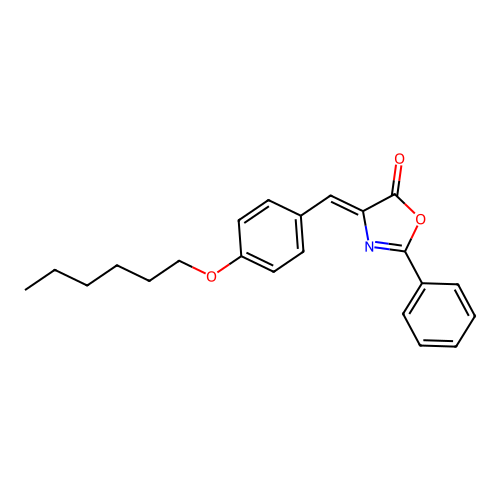 4-[(4-Hexoxyphenyl)methylidene]-2-phenyl-1,3-oxazol-5-one structure