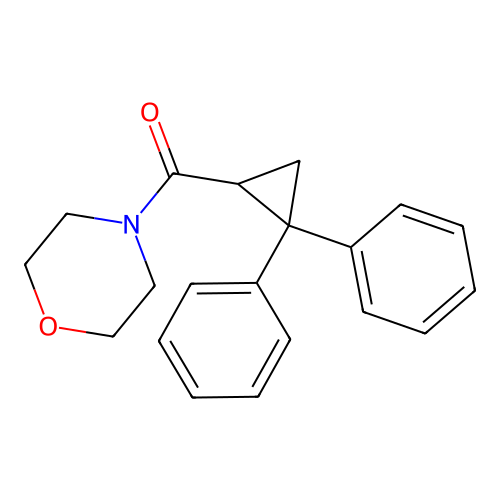 (2,2-Diphenylcyclopropyl)(morpholin-4-yl)methanone structure