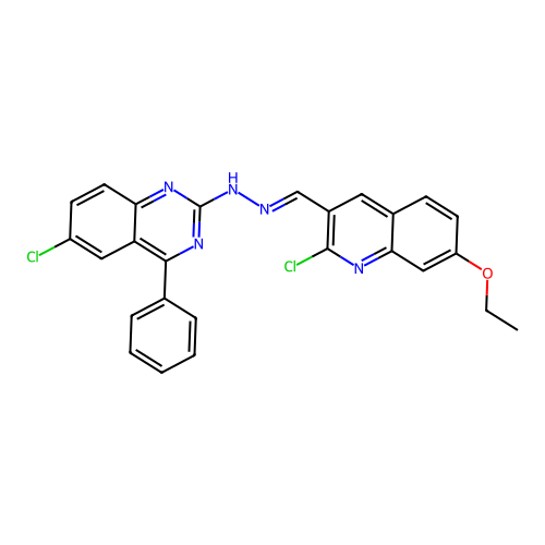 C26H19Cl2N5O structure