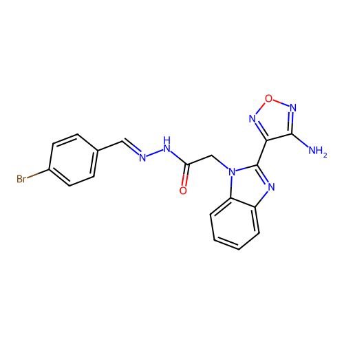 C18H14BrN7O2 structure