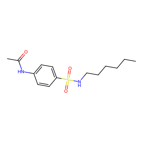 N-[4-(hexylsulfamoyl)phenyl]acetamide structure