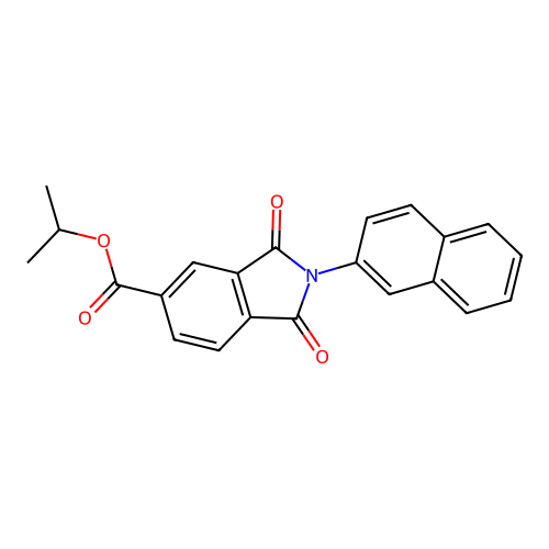 propan-2-yl 2-(naphthalen-2-yl)-1,3-dioxo-2,3-dihydro-1H-isoindole-5-carboxylate structure