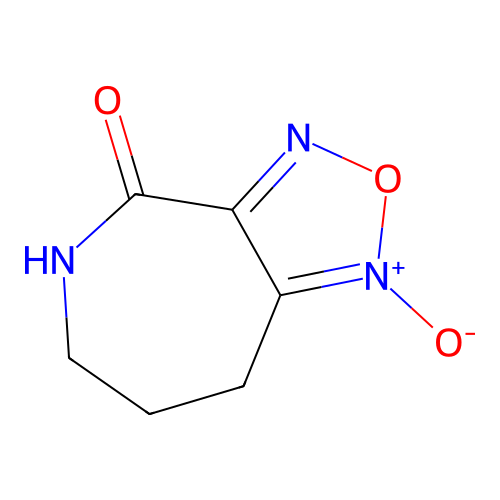5,6,7,8-Tetrahydro-4H-[1,2,5]oxadiazolo[3,4-c]azepin-4-one 1-oxide structure