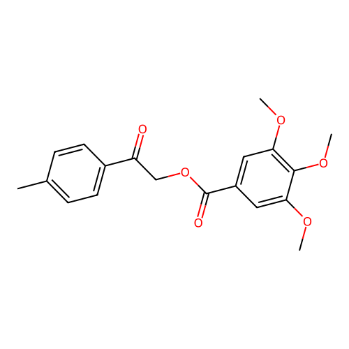 2-(4-Methylphenyl)-2-oxoethyl 3,4,5-trimethoxybenzoate structure