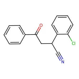 2-(2-Chlorophenyl)-4-oxo-4-phenylbutanenitrile structure