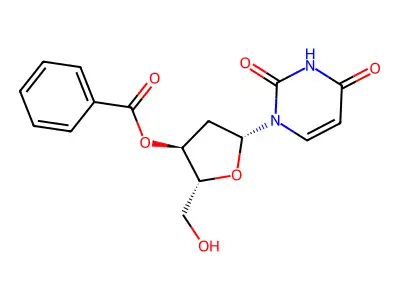 1-(3-O-Benzoyl-2-deoxypentofuranosyl)-4-hydroxypyrimidin-2(1H)-one structure