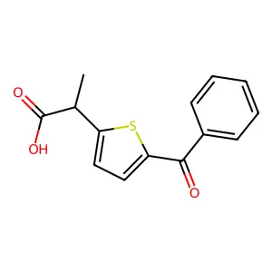 噻洛芬酸 structure