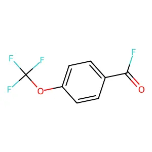 Benzoyl fluoride, 4-(trifluoromethoxy)- structure