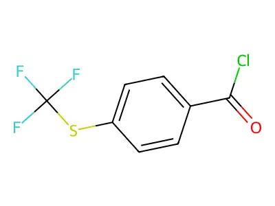 4-(Trifluoromethylthio)benzoyl chloride structure