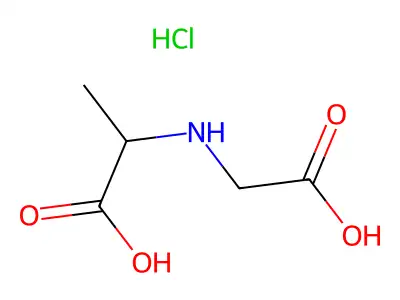 2-[(Carboxymethyl)amino]propanoic acid hydrochloride structure