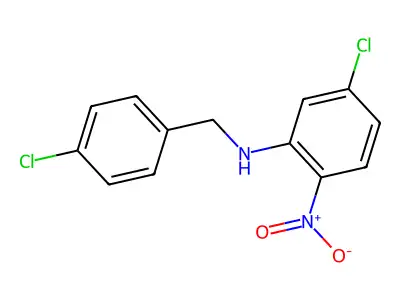 4-Chloro-N-(5-chloro-2-nitrophenyl)benzenemethanamine structure