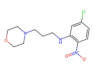(5-Chloro-2-nitrophenyl)(3-morpholin-4-ylpropyl)amine structure