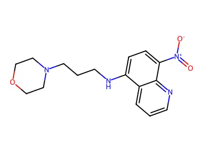 N-[3-(morpholin-4-yl)propyl]-8-nitroquinolin-5-amine structure