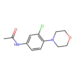 N-(3-chloro-4-morpholin-4-ylphenyl)acetamide structure