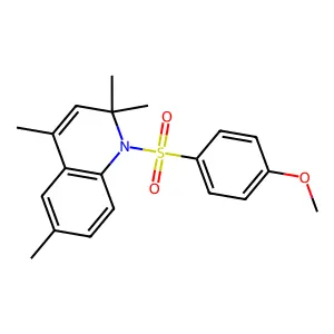 1-[(4-Methoxyphenyl)sulfonyl]-2,2,4,6-tetramethyl-1,2-dihydroquinoline structure