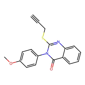 3-(4-Methoxyphenyl)-2-prop-2-ynylsulfanylquinazolin-4-one structure