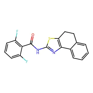 N-(4,5-dihydronaphtho[1,2-d]thiazol-2-yl)-2,6-difluorobenzamide structure