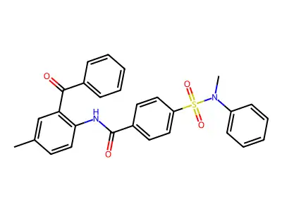 N-(2-benzoyl-4-methylphenyl)-4-[methyl(phenyl)sulfamoyl]benzamide structure