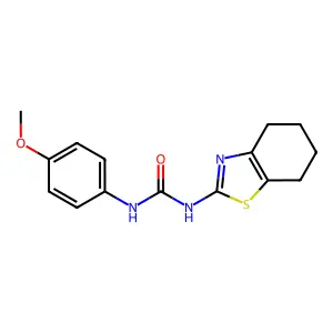 1-(4-Methoxyphenyl)-3-(4,5,6,7-tetrahydro-1,3-benzothiazol-2-yl)urea structure