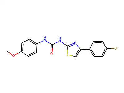 1-(4-(4-Bromophenyl)thiazol-2-yl)-3-(4-methoxyphenyl)urea structure