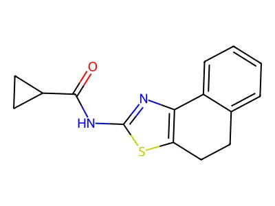 N-{4H,5H-naphtho[1,2-d][1,3]thiazol-2-yl}cyclopropanecarboxamide structure