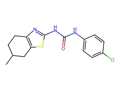 1-(4-Chlorophenyl)-3-(6-methyl-4,5,6,7-tetrahydro-1,3-benzothiazol-2-yl)urea structure