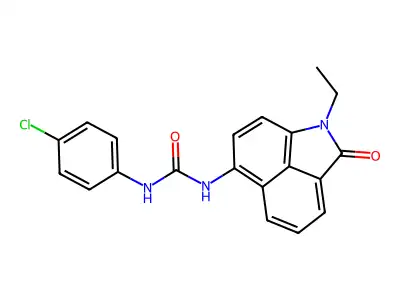 1-(4-Chlorophenyl)-3-(1-ethyl-2-oxo-1,2-dihydrobenzo[cd]indol-6-yl)urea structure