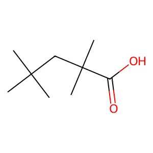 2,2,4,4-Tetramethylpentanoic acid structure
