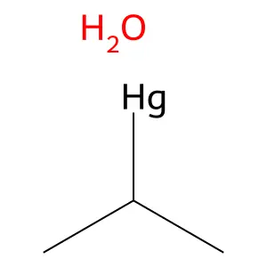Mercury--propan-2-yl--water (1/1/1) structure