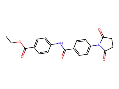 Ethyl 4-[4-(2,5-dioxopyrrolidin-1-yl)benzamido]benzoate structure