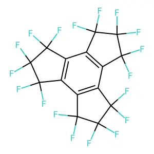 Octadecafluorotrindan structure