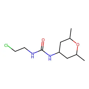1-(2-Chloroethyl)-3-(2,6-dimethyltetrahydro-2h-pyran-4-yl)urea structure