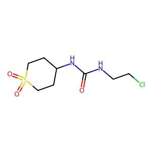 1-(2-Chloroethyl)-3-(1,1-dioxidotetrahydro-2h-thiopyran-4-yl)urea structure