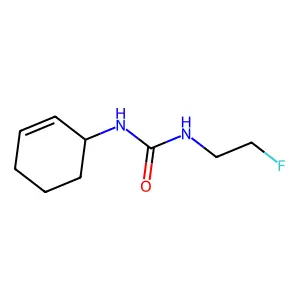 1-Cyclohex-2-en-1-yl-3-(2-fluoroethyl)urea structure