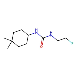 1-(4,4-Dimethylcyclohexyl)-3-(2-fluoroethyl)urea structure
