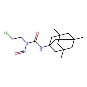 Urea, 1-(2-chloroethyl)-1-nitroso-3-(3,5,7-trimethyl-1-adamantyl)- structure