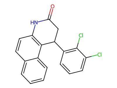 1-(2,3-dichlorophenyl)-1,4-dihydrobenzo[f]quinolin-3(2H)-one structure