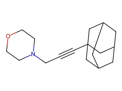 4-[3-(1-Adamantyl)prop-2-ynyl]morpholine structure