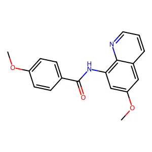 4-methoxy-N-(6-methoxyquinolin-8-yl)benzamide structure