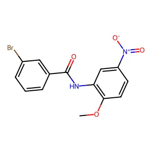 3-bromo-N-(2-methoxy-5-nitrophenyl)benzamide structure