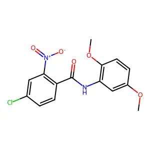 4-氯-N-(2,5-二甲氧基苯基)-2-硝基苯甲酰胺 structure