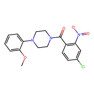 (4-Chloro-2-nitrophenyl)(4-(2-methoxyphenyl)piperazin-1-yl)methanone structure