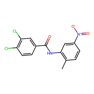 3,4-二氯-N-(2-甲基-5-硝基苯基)苯甲酰胺 structure