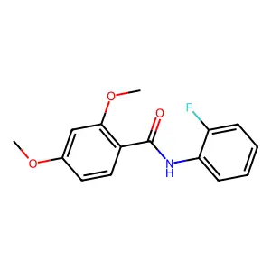 N-(2-fluorophenyl)-2,4-dimethoxybenzamide structure